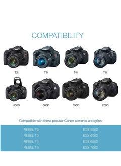 DMK Power DMK Power LP-E8 1150mAh Battery Compatible With Canon EOS 550D, EOS 600D, EOS 700D, EOS Rebel T2i, EOS Rebel T3i, EOS Rebel T4i, EOS Rebel T5i Cameras  - Image 2