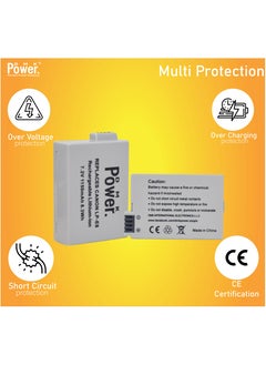DMK Power DMK Power LP-E8 1150mAh Battery Compatible With Canon EOS 550D, EOS 600D, EOS 700D, EOS Rebel T2i, EOS Rebel T3i, EOS Rebel T4i, EOS Rebel T5i Cameras  - Image 4