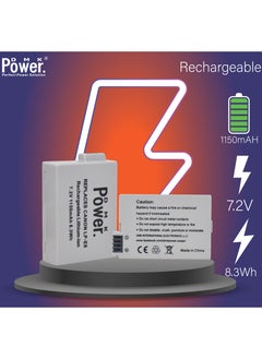 DMK Power DMK Power LP-E8 1150mAh Battery Compatible With Canon EOS 550D, EOS 600D, EOS 700D, EOS Rebel T2i, EOS Rebel T3i, EOS Rebel T4i, EOS Rebel T5i Cameras  - Image 3