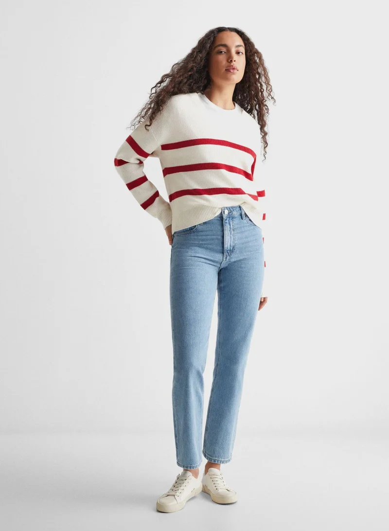 MANGO Youth Striped Sweater
