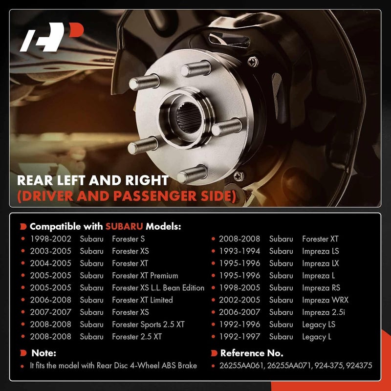 A-Premium Brake Dust Shield Set for Subaru - Image 2