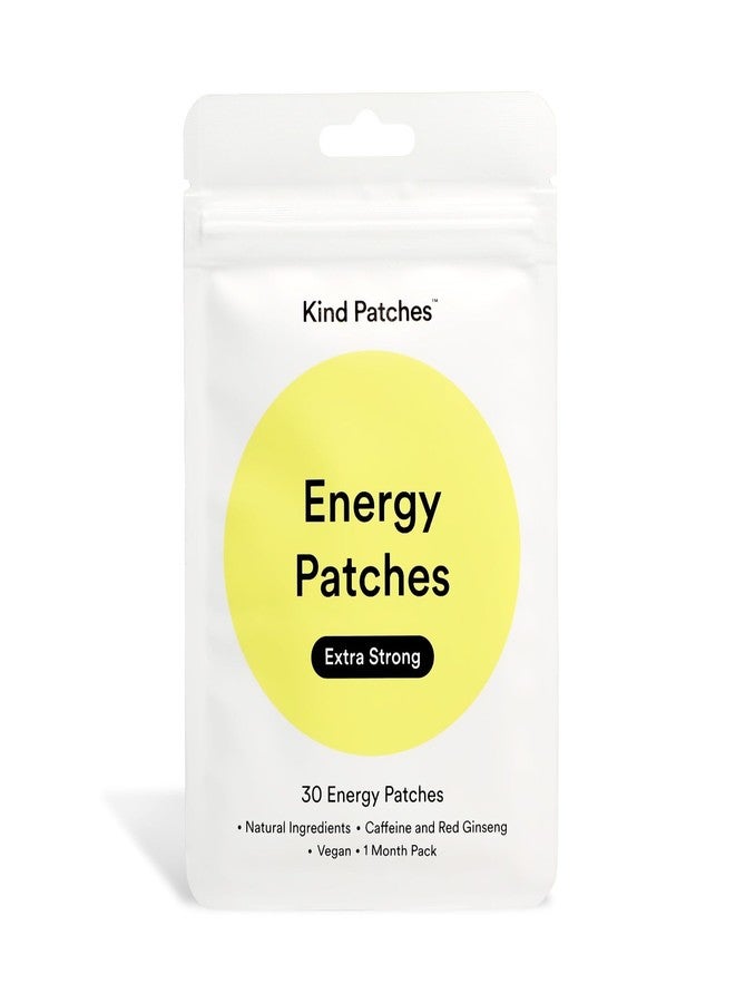Kind Patches Energy Patches Extra Strong - Caffeine Energy Boost - Red Ginseng for Reduced Fatigue - Body Patch with Vitamin B12, B6, B1-14 Count - Image 1