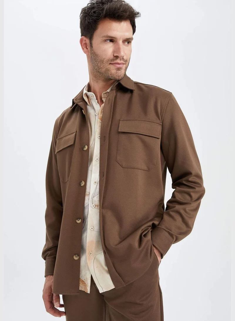 DeFacto Regular Fit Long Sleeve Pocket Detail Jean Jacket