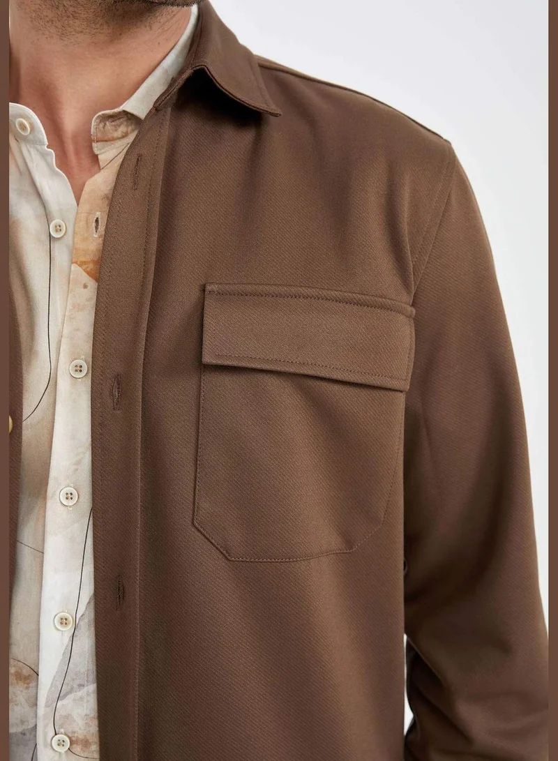 DeFacto Regular Fit Long Sleeve Pocket Detail Jean Jacket