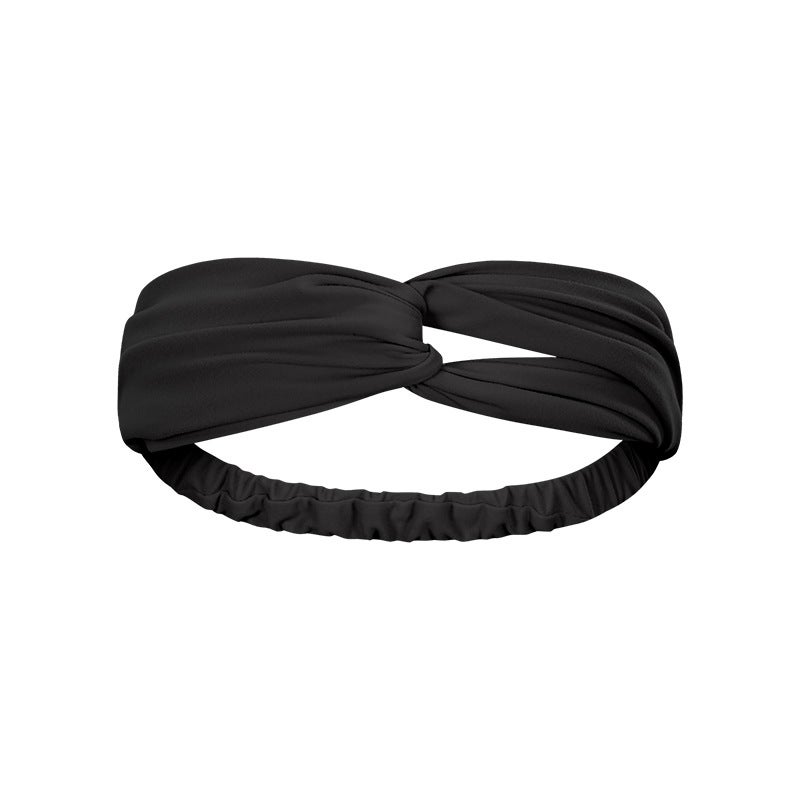 Generic New Elastic Solid Yoga Headband S2083 Black 