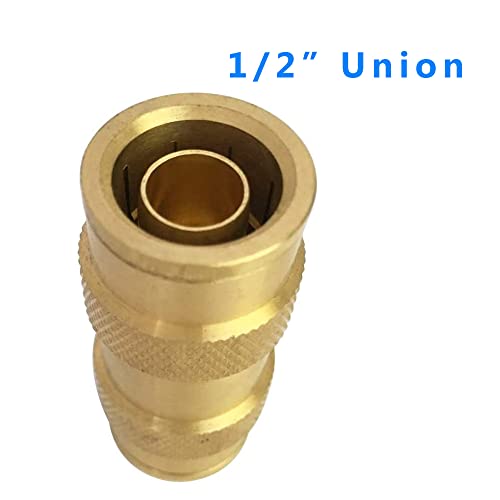 TL TOOLEGIN 1/2" Tube OD Push-to-Connect Pneumatic Fittings Set - DOT Air Brake Line Fittings, 5pcs Air Hose Quick Connect Fittings - Image 4