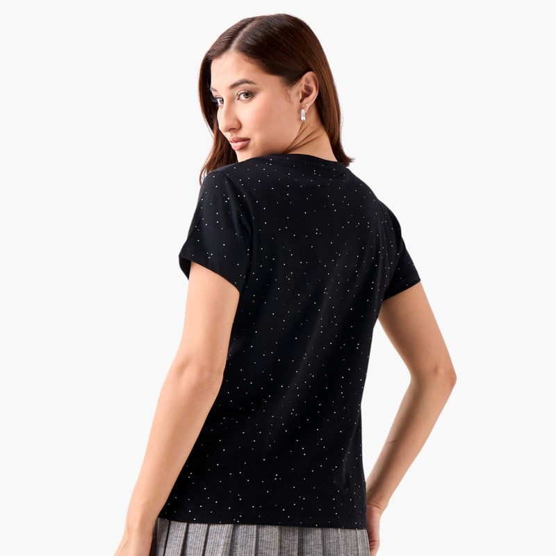 اس بي كاركترز تيشيرت بطباعة ميكي ماوس قطن - Image 4