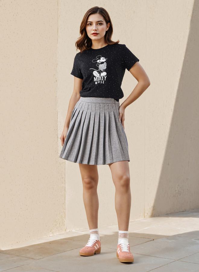 اس بي كاركترز تيشيرت بطباعة ميكي ماوس قطن - Image 2