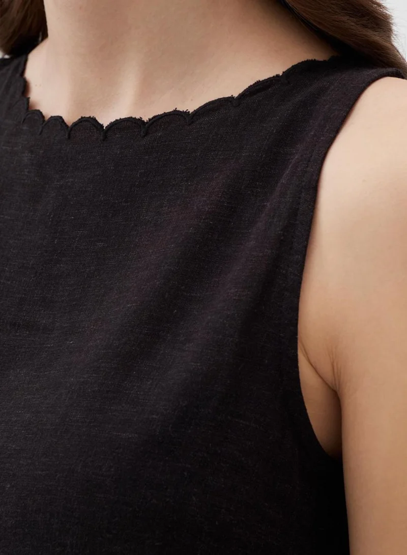 Jimmy Key Sleeveless Boat Neck Top