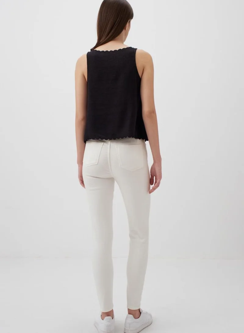 Jimmy Key Sleeveless Boat Neck Top