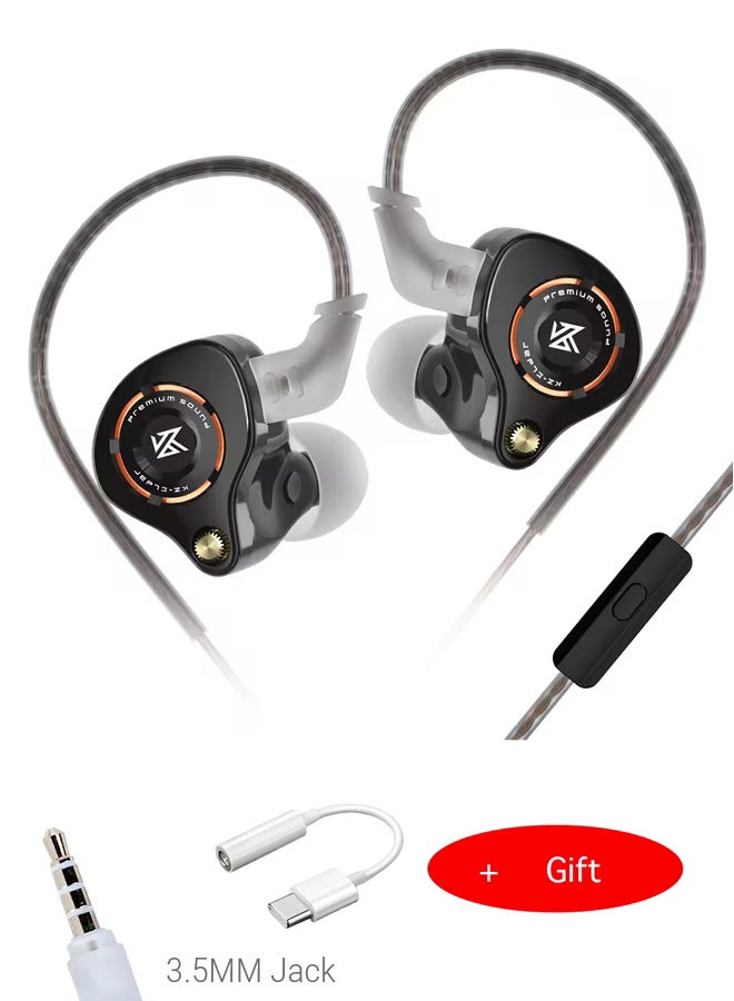 KZ Eldar Professional Headphones Moving Coil Driver HM Curve Tuning Large Dynamic Balanced Sound Wired Earphones High Fidelity Audio Studio Quality - Free 3.5mm jack to Type  C - Image 1