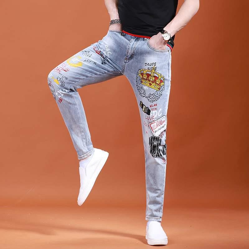 Unisex Casual Daily Denim Jeans - Image 4
