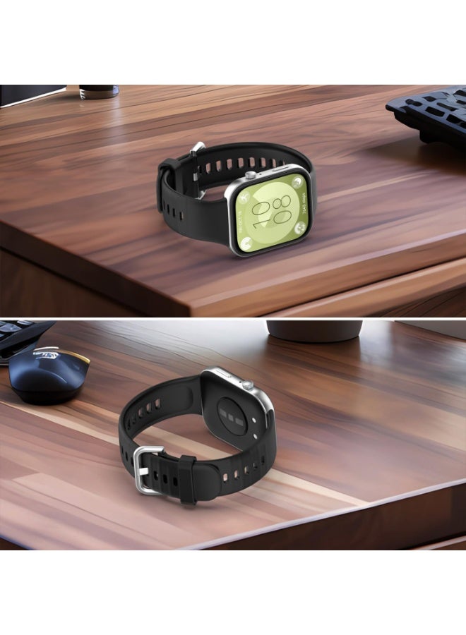 نيكور مجموعة من 6 أحزمة بديلة لساعات Huawei Watch Fit 4 / Fit 4 Pro / Fit 3 – أحزمة متعددة الألوان مصنوعة من السيليكون الناعم والمتين، متوافقة تماماً مع طرازات Huawei Watch Fit 4 Pro / Fit 4 / Fit 3، ومناسبة للرجال والنساء. - Image 3
