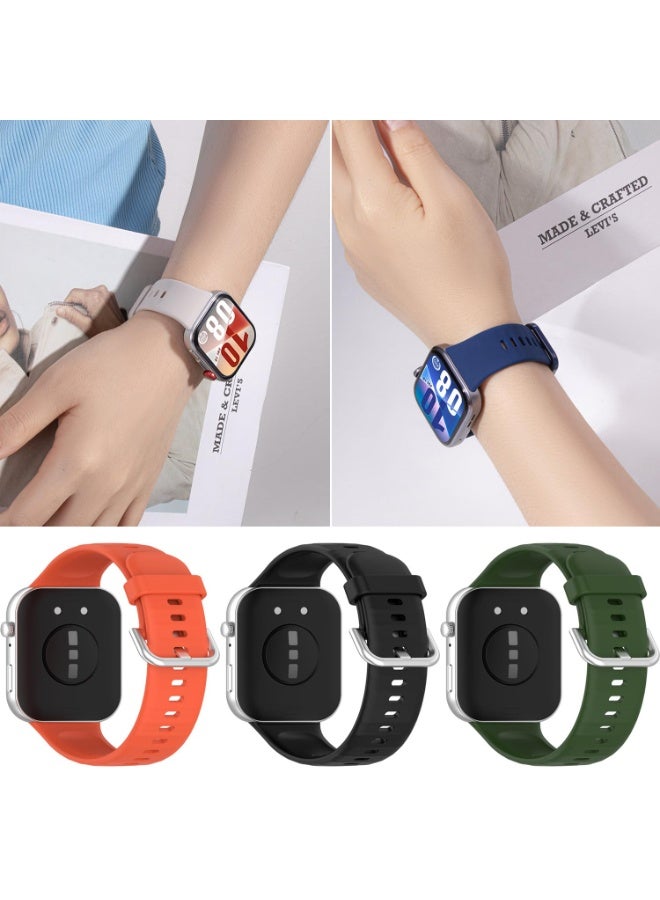 نيكور مجموعة من 6 أحزمة بديلة لساعات Huawei Watch Fit 4 / Fit 4 Pro / Fit 3 – أحزمة متعددة الألوان مصنوعة من السيليكون الناعم والمتين، متوافقة تماماً مع طرازات Huawei Watch Fit 4 Pro / Fit 4 / Fit 3، ومناسبة للرجال والنساء. - Image 5