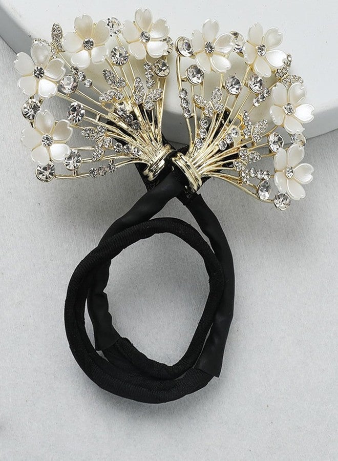 BSITFOW Magic Bun Maker for Women & Girls - Elegant Twist Shaper with Rhinestone Metal Clips - Quick Hair Accessories for Daily, Party, and Wedding Hairstyles - French Hairpin for Daily & Party Styles - Image 1