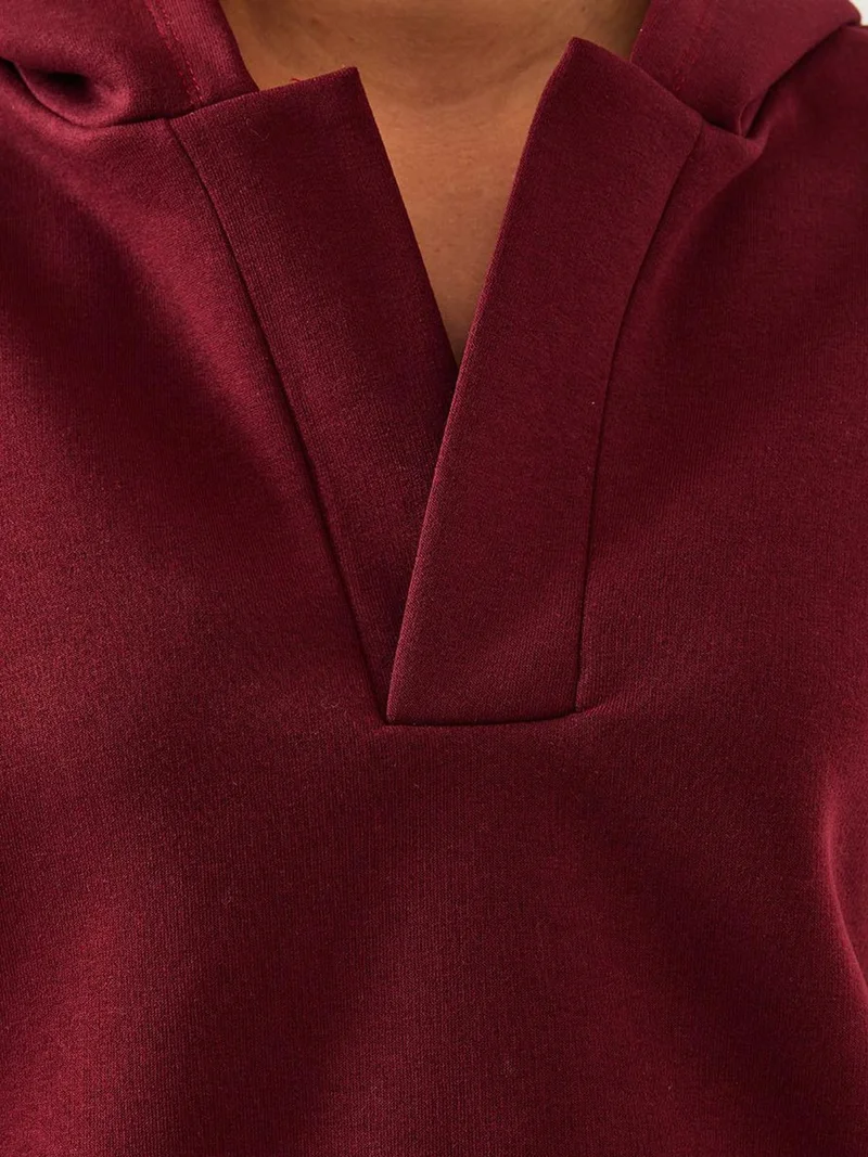 Bianco Lucci LUCCI Relaxed Fit Hooded Long Sleeve Hoodie