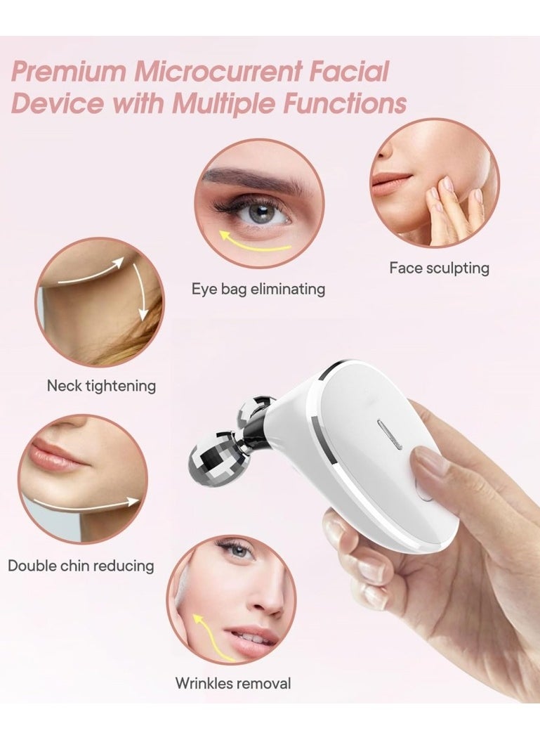Ru syanl - Microcurrent Facial Beauty Device Face Massage Roller for Wrinkle Removal Skin Tightening Face Sculpting Instant Face Lift Device Face Roller for Women - Image 1