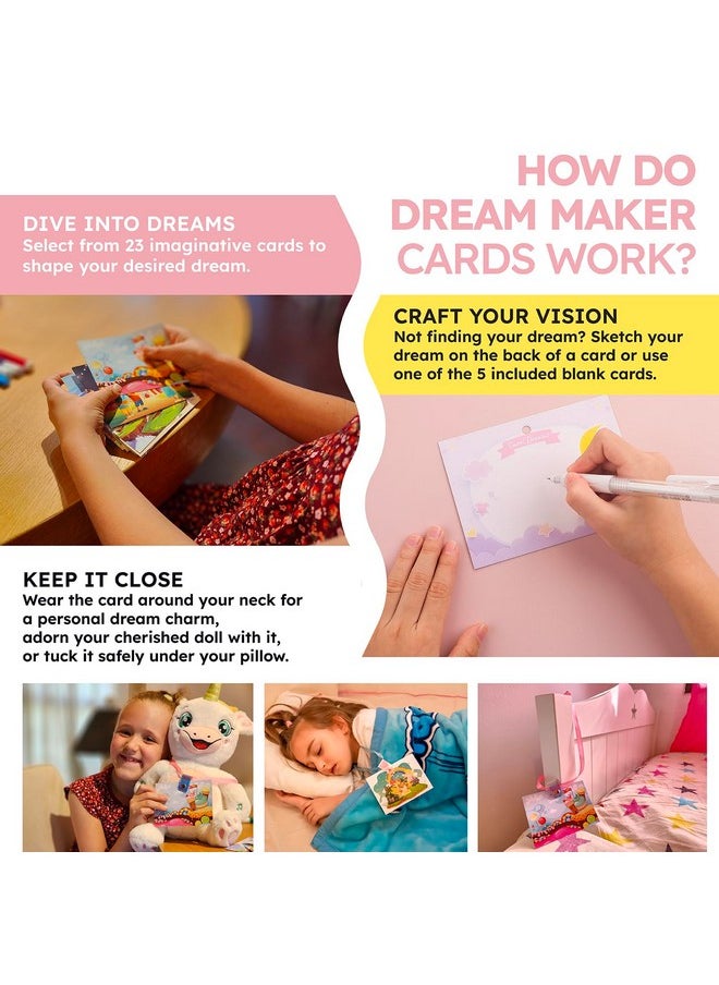 BETTERLINE BETTERLINE Empower Your Child's Dreams with Dream Maker Cards - 28 Dream Cards Total - Goodbye Nightmares & Bad Dreams, Helps with Sleepless Nights, Calm Sleep Tool for Girls and Boys  - Image 3