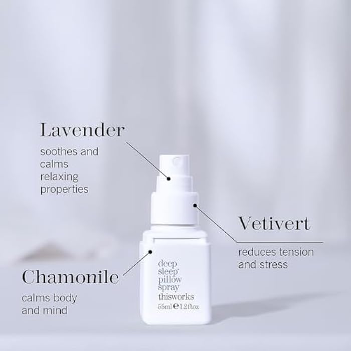 THISWORKS Deep Sleep Pillow Spray – Fast-Acting Natural Formula with Lavender for Relaxation and Restful Sleep – 35 ml (1.2 fl oz) Mini Travel Size - Image 4