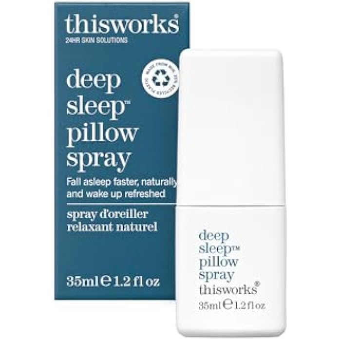THISWORKS Deep Sleep Pillow Spray – Fast-Acting Natural Formula with Lavender for Relaxation and Restful Sleep – 35 ml (1.2 fl oz) Mini Travel Size - Image 1