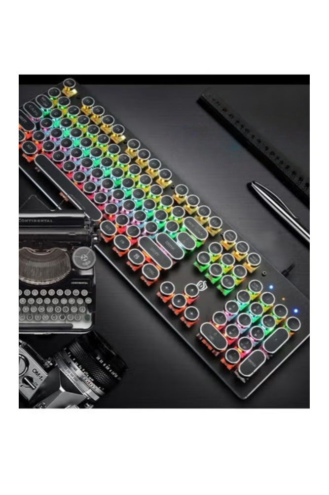 KUYING Illuminated 104 Keys Gaming Keyboard USB Powered Operated For Computer Laptop E Sports Trip Travel Portable - wired