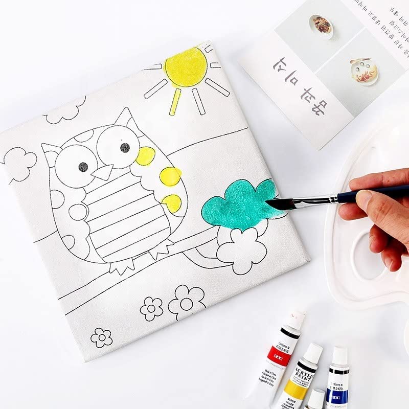 Parssufy Professional Acrylic Paint Set Painting Kit Canvas Colours Paints Tubes 12ml Tube 12 Color (Acrylic Paint) - Image 3