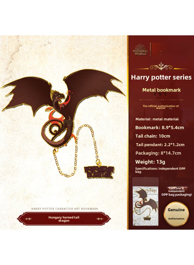 Harry Potter Genuine Metal Bookmark Harry Harry Malfoy Character Bookmark European And American Retro Magic Bookmark - Image 1