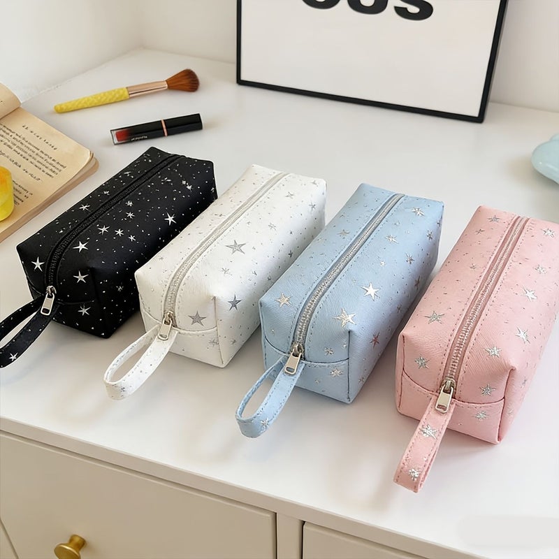 Japanese Star Pencil Case Large Capacity Star White Wrist Strap - Image 4