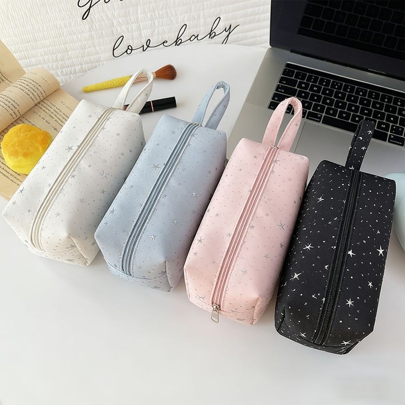 Japanese Star Pencil Case Large Capacity Star White Wrist Strap - Image 3