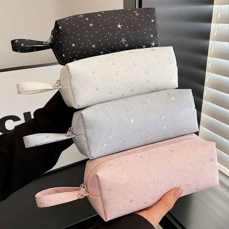Japanese Star Pencil Case Large Capacity Star White Wrist Strap - Image 2