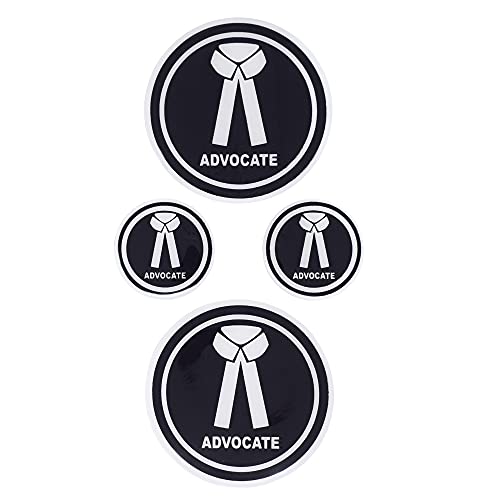 Ramanta Advocate Sticker for Car Rubberized Icon Advocate Waterproof Car Decal Sticker Advocate Badge Self-Adhesive Compatible with Car & Bike and All Plain Surfaces (Pack of 4, Self-Adhesive) - Image 1