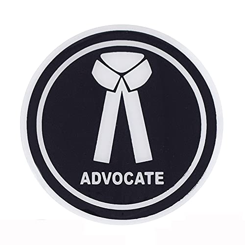 Ramanta Advocate Sticker for Car Rubberized Icon Advocate Waterproof Car Decal Sticker Advocate Badge Self-Adhesive Compatible with Car & Bike and All Plain Surfaces (Pack of 4, Self-Adhesive) - Image 3