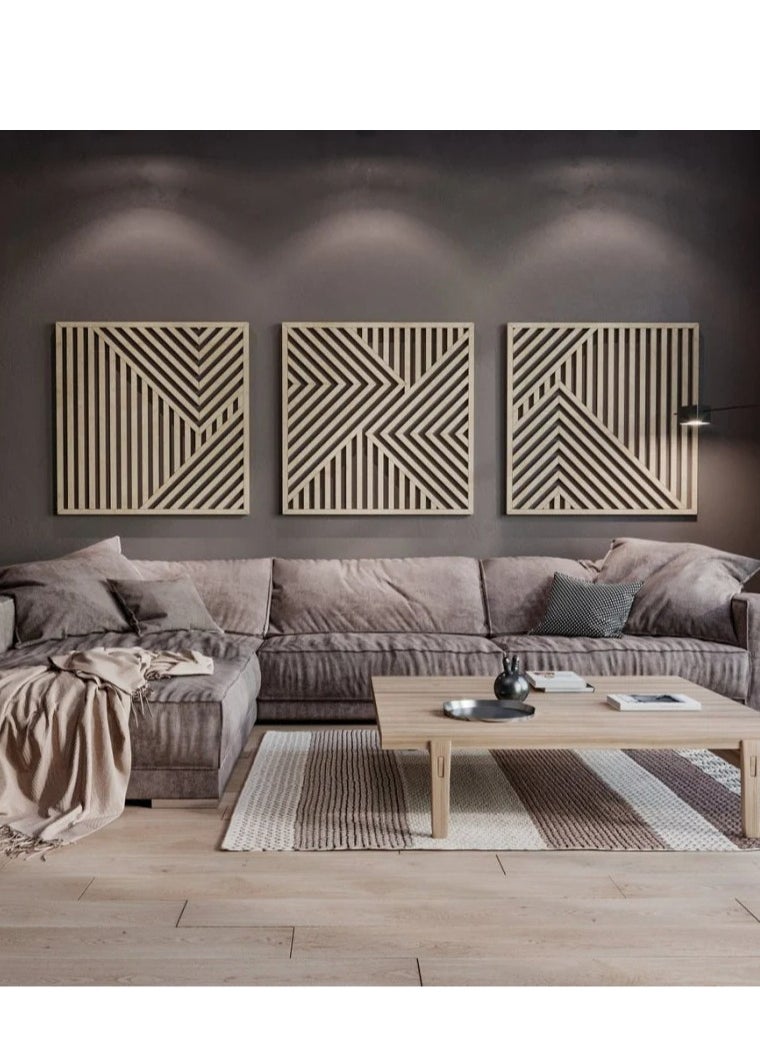 naqsh Geometric Portrait - 3 Pieces  - Image 1