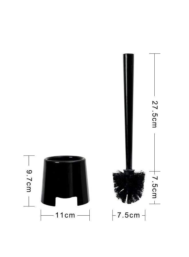 OSALIA Toilet Brush with Holder – Deep Cleaning Toilet Brush Set for Hard-to-Reach Areas – Durable Plastic Bristles for Toilet Crevices – Compact Bathroom Cleaning Tool - Image 3