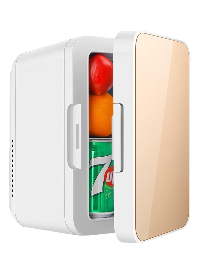 Cool Baby Style 8 liter Mini Refrigerator with Glass Door Skin Care Refrigerator Portable Dual-purpose Car for Home Use  - Image 1