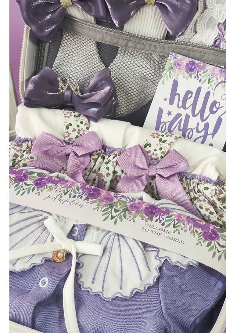 My Pumpkin Newborn Gift Set All in One Gift Set Purple - Image 2