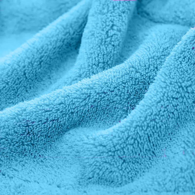 Trendegic Hair Towel Wraps Absorbent Soft Turban Quick Hair Drying Bathrobe Cap Magic Salon Head Towel for Women (1 Pc) (Blue) - Image 3