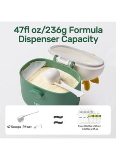 NCVI NCVI Baby Formula Dispenser On The Go, Formula Container to Go, Formula Holder for Travel, Outdoor Picnic with Baby Infant, Portable Container for Milk Powder, Snacks, Candy, Fruits  - Image 2