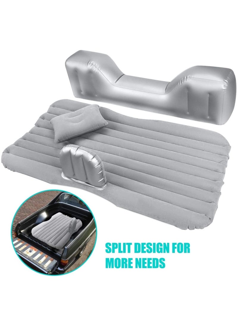 ELTRAZONE Car Air Mattress Travel Inflatable Back Seat Air Bed Cushion with Auto Pump and Two Pillows, Portable Camping Vacation Rest Sleeping Pad Fits Universal SUV Truck Minivan Separable Extended - Image 2