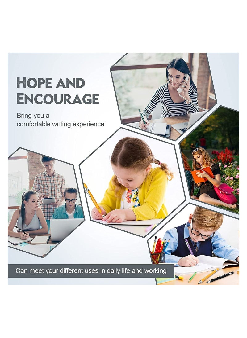 SYOSI Office Pens, 5 PCS Metal Pen Ballpoint Pastel Pen for Women Men Bosses Desk Supplies, Black Ink, School Office Supplies, Rotating Neutral Ballpoint Pen, Suitable for Business Gifts Exhibition Gifts - Image 3