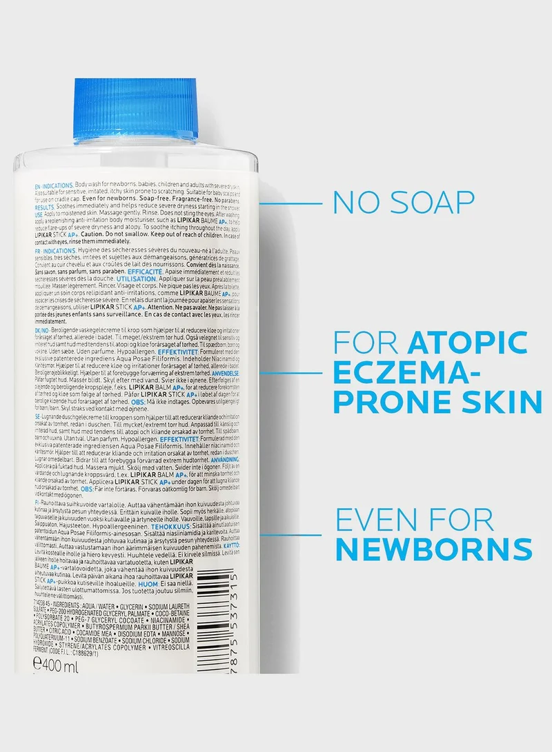 LA ROCHE-POSAY La Roche-Posay Lipikar Syndet AP+ Body Wash for Eczema Prone Skin 400ml