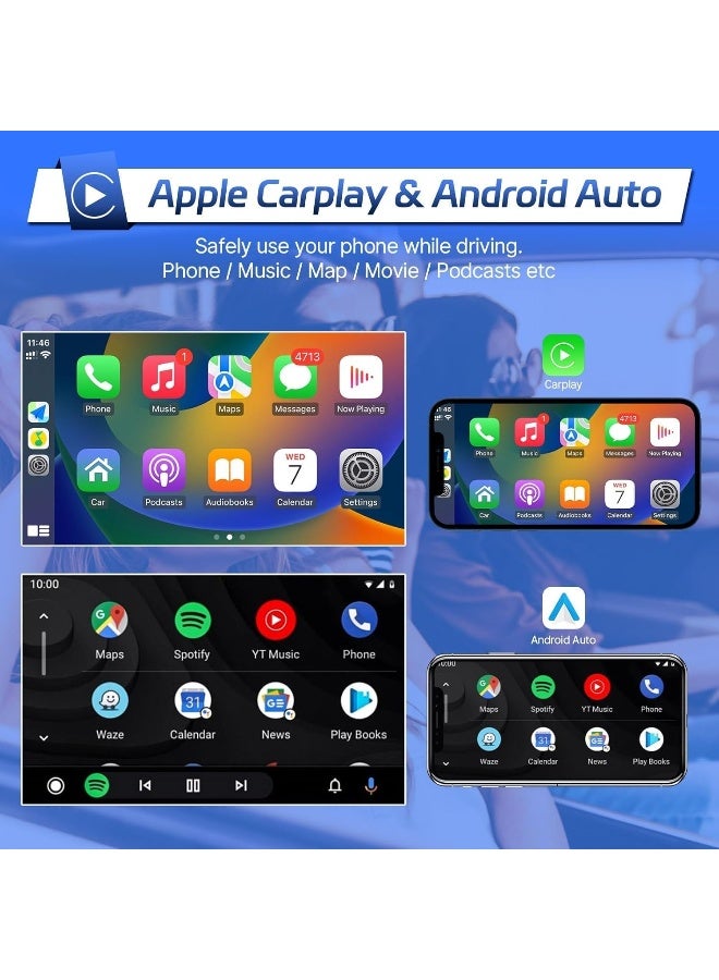 Vierex Fit Honda Civic Car Stereo Android Screen With Apple Carplay Android Auto Honda Civic 2016-2021 Fast Interface AHD Camera Included 4G&WIFI QLED (4+32GB 360D Cameras) - Image 4