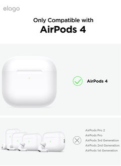 Elago Armor Hang Compatible with AirPods 4 Case Cover (2024) with Carabiner - Stone  - Image 2