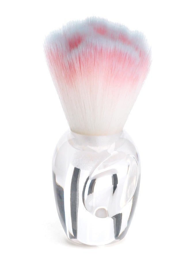 BQAN Nail Dust Brush Nail Art Dust Powder Remover Brush Nail Arts Dust Cleaner Brush Soft Kabuki Cleaner Brush for Makeup or Acrylic UV Gel Nail Arts (Pink-blue) - Image 1