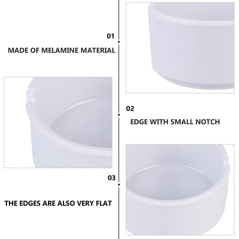 Imitation Porcelain Round White Ashtray High Temperature Resistant Hotel Ktv Smoking Use Indoor Outdoor - Image 4