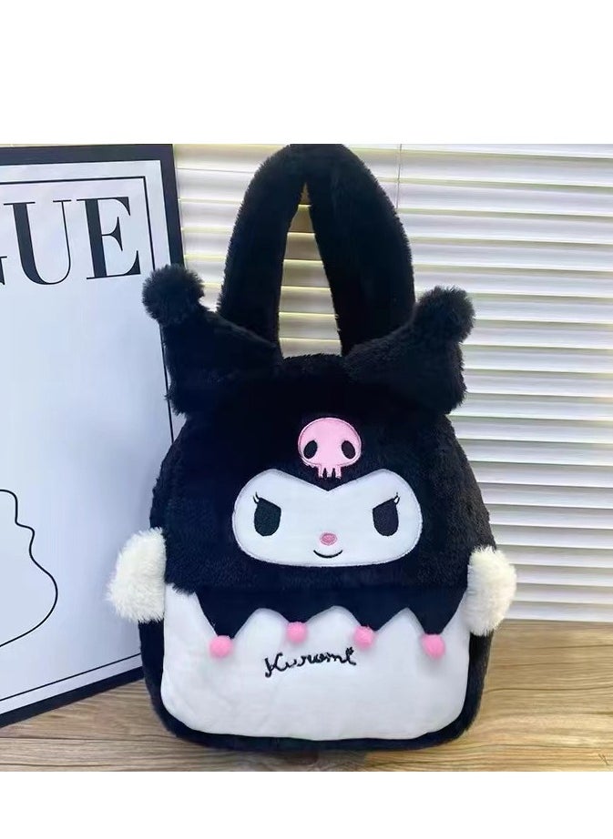 Sanrio Sanrio Kuromi Shoulder Bag Plush Bag Crossbody Bag Bucket Storage Bag  - Image 3