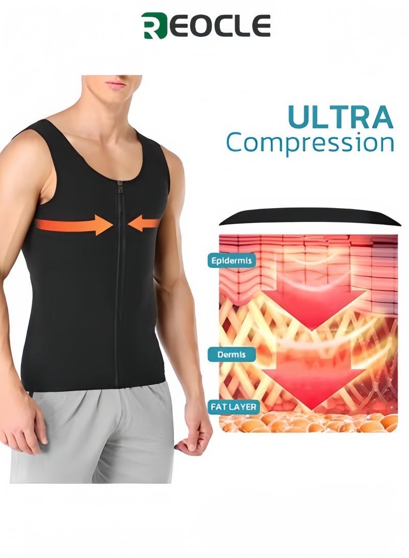 ريوكل سترة تدريب للرجال مع سحاب، سترة ضغط، سيدة جسم مشد للتمارين الرياضية - Image 1