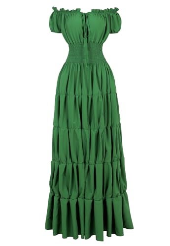 Zhitunemi Renaissance Costume Women Dress: Halloween Costumes Woman 2025 Renaissance Dresses - Halloween Party Theme Events Green 2XL - Image 1