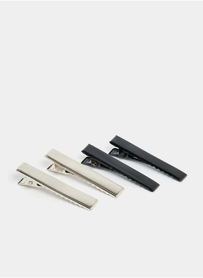 ستايلي Set of 4 - Metal Hair Clips