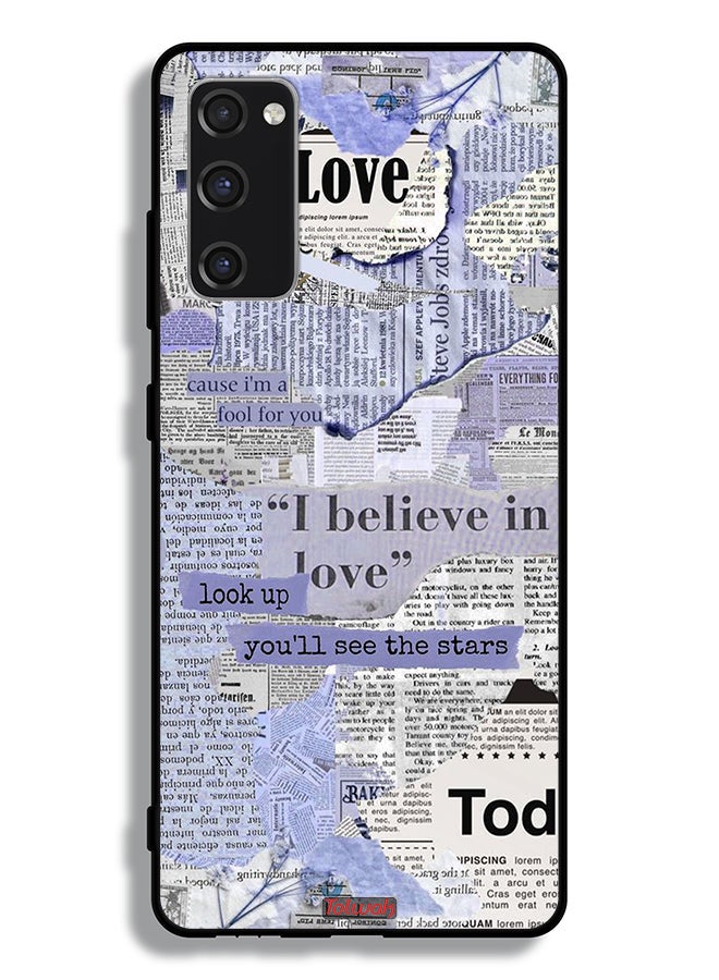Tolwak Samsung Galaxy S20 FE Protective Case Cover Newspaper Pieces - Image 1